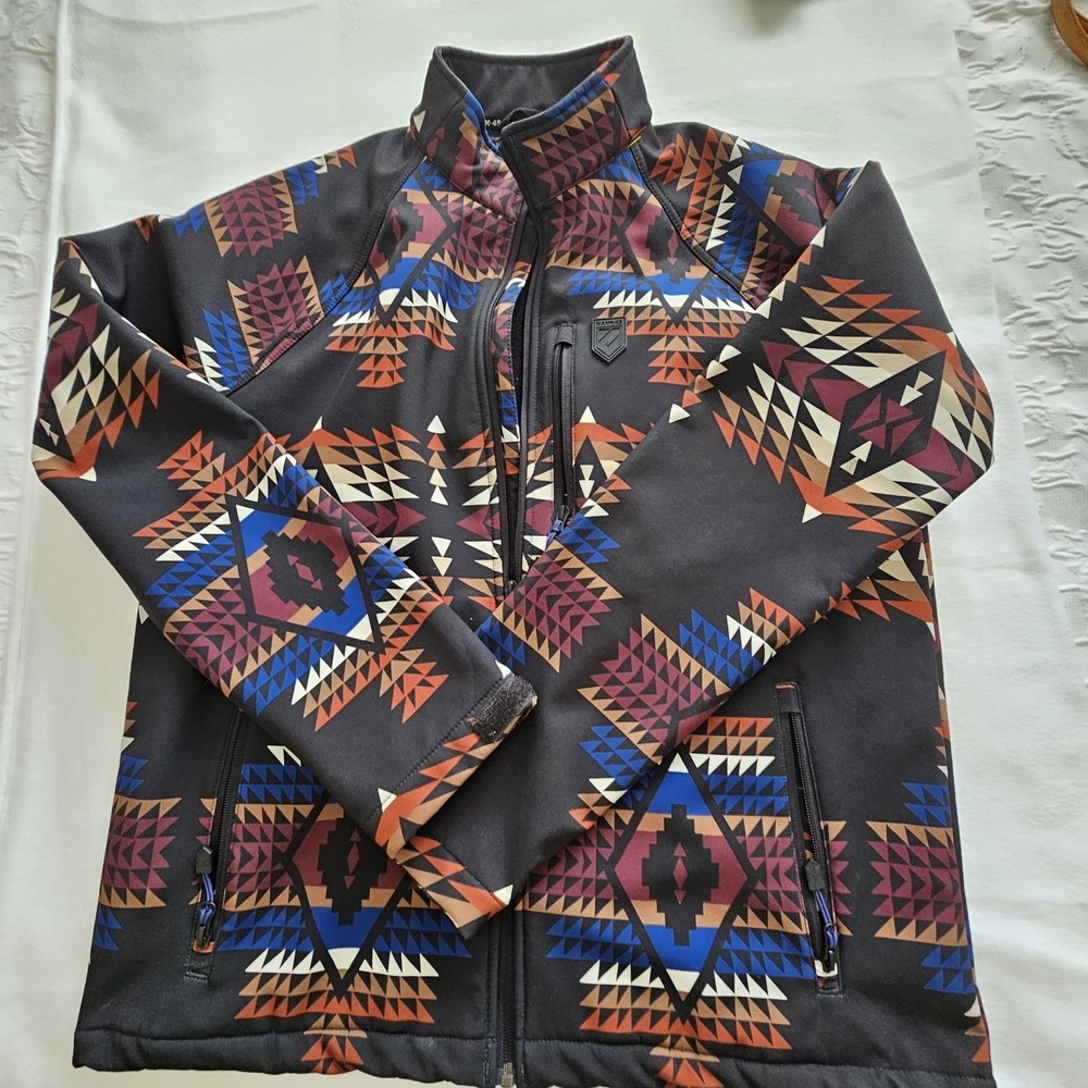 Rank 45 Mens Ski Jacket Aztec/southwestern‎ Pattern, Size Large, Waterproof